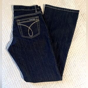 Women’s Calvin Klein Retro Style Flare Leg Jeans Size 4